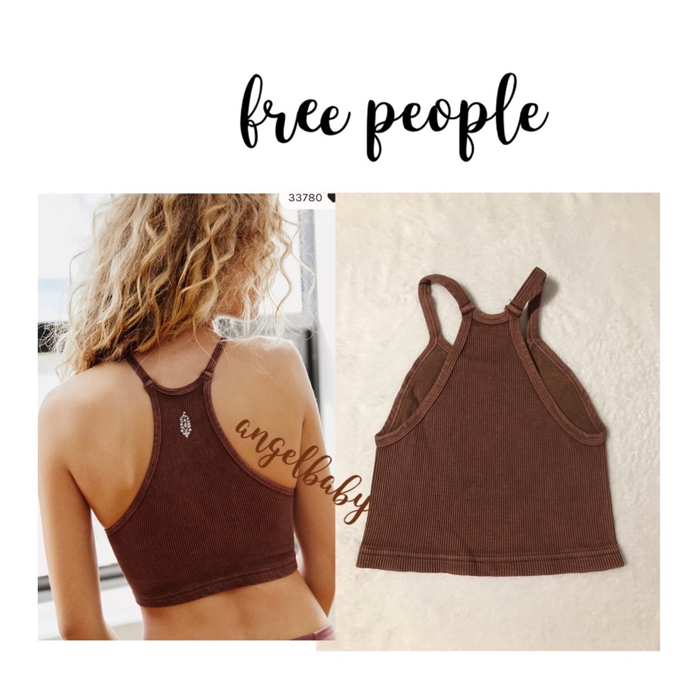 Free People Happiness Runs Crop in Chocolate! - Picture 6 of 12